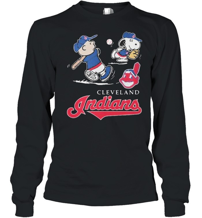Charlie Brown Snoopy Cleveland Indians T Shirt T Shirt Classic