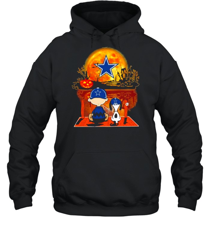 Snoopy and Charlie Brown Pumpkin Dallas Cowboys Halloween Moon shirt -  Online Shoping