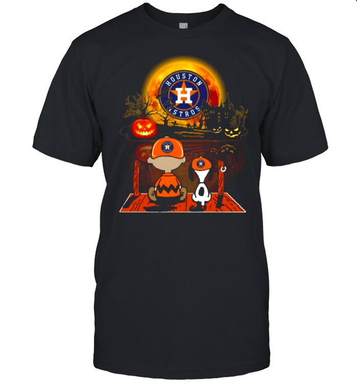 Snoopy and Charlie Brown Pumpkin Houston Astros Halloween Moon shirt,  hoodie, sweater, long sleeve and tank top