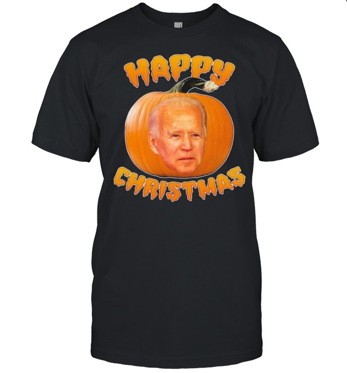 Happy Christmas Pumpkin Joe Biden Halloween  Classic Men's T-shirt