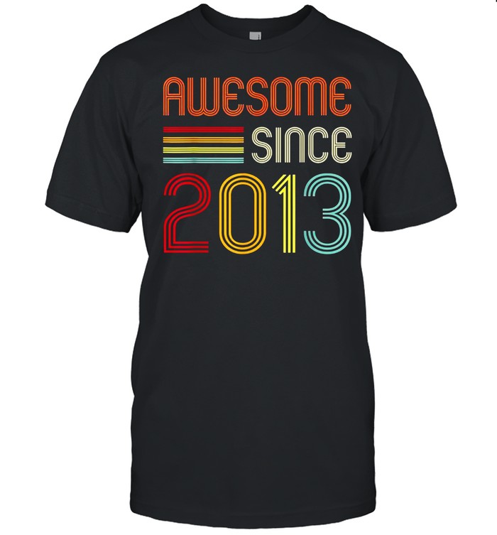 Awesome Since 2013 7th Birthday Retro shirt Classic Men's T-shirt