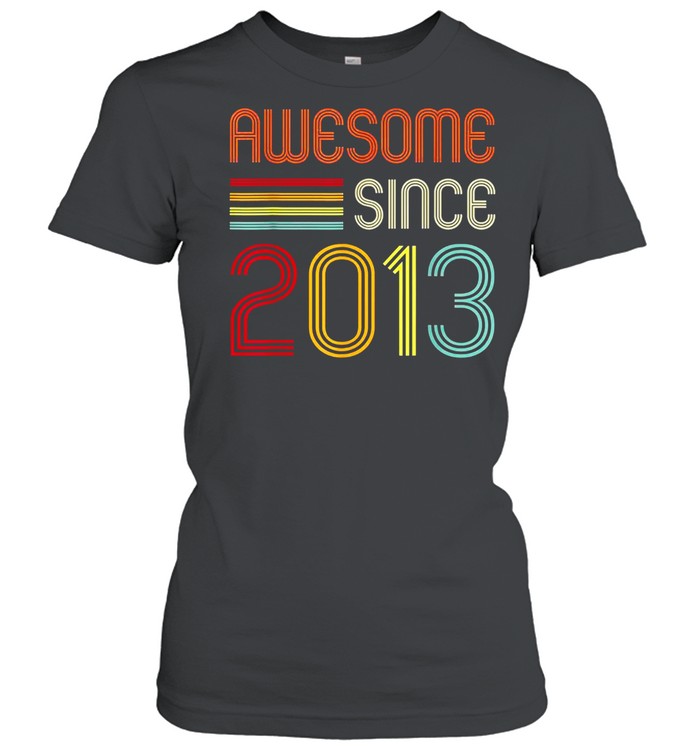 Awesome Since 2013 7th Birthday Retro shirt Classic Women's T-shirt