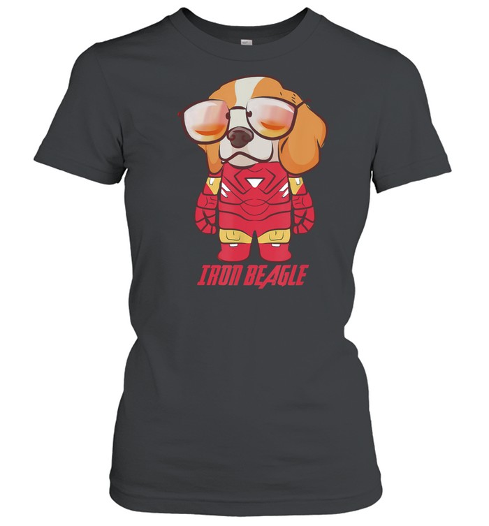 Colorful Iron Beagle Cute Puppy Beagle Dog Lovers Owners shirt Classic Women's T-shirt