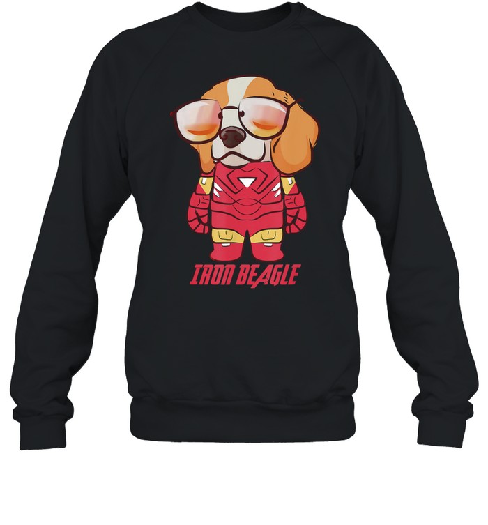 Colorful Iron Beagle Cute Puppy Beagle Dog Lovers Owners shirt Unisex Sweatshirt