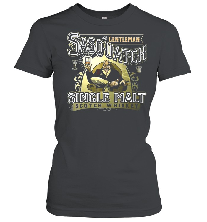 Gentleman Sasquatch Single Malt Scotch Whiskey T-shirt Classic Women's T-shirt