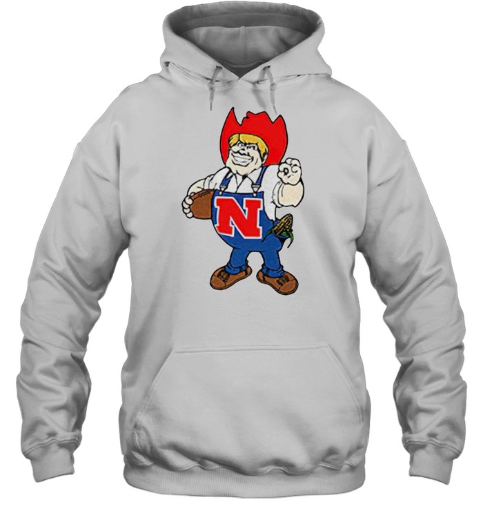 Herbie Husker Nebraska Cornhuskers Mascot logo shirt Unisex Hoodie