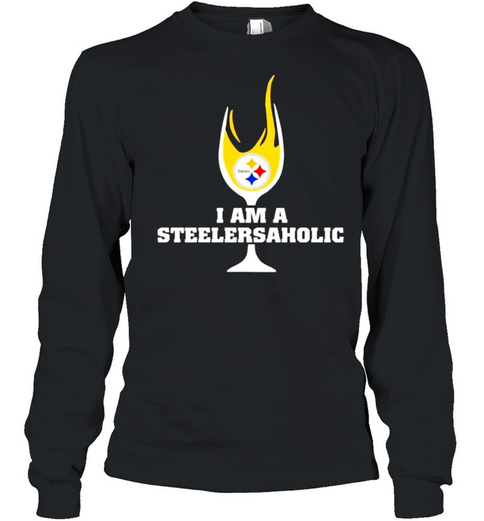 I am a Steelers Aholic wine shirt Long Sleeved T-shirt