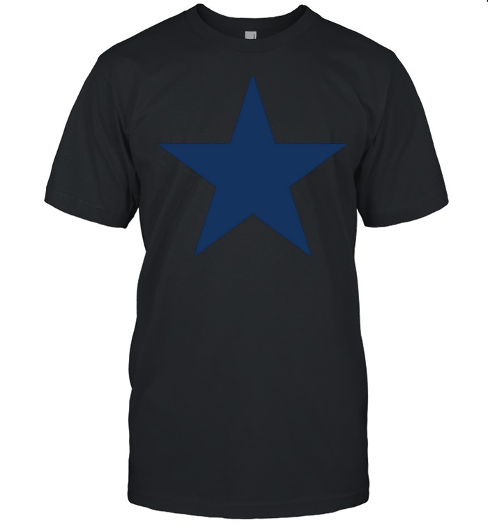 Navy Blue Color Star on Multiple Colors shirt Classic Men's T-shirt