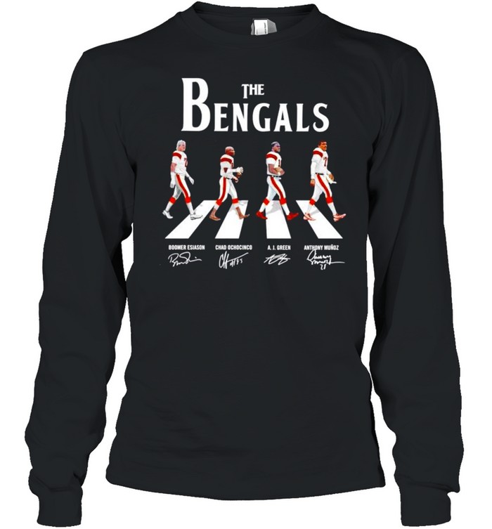 The Bengals Abbey Road 2021 signatures shirt