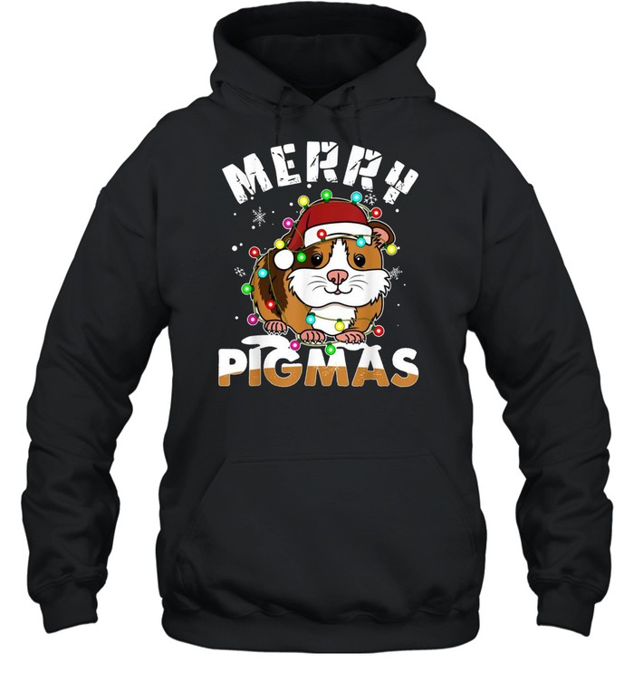 Merry Pigmas Xmas Christmas Guinea Pig shirt Unisex Hoodie