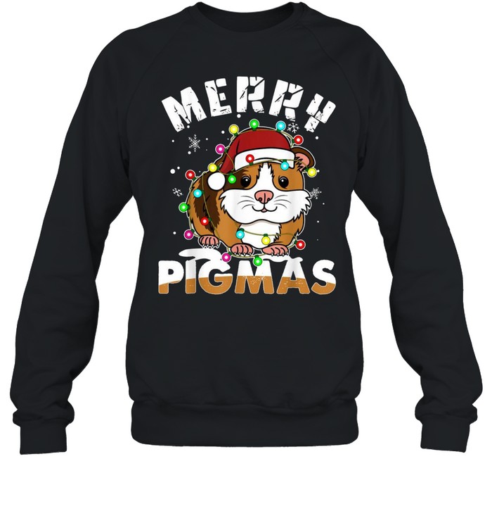 Merry Pigmas Xmas Christmas Guinea Pig shirt Unisex Sweatshirt