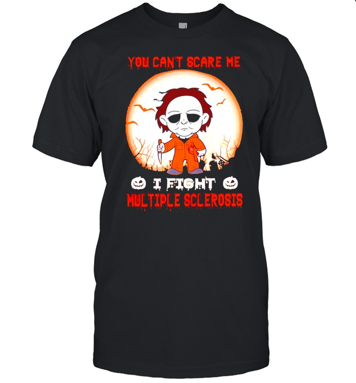 Michael Myers you can’t scare me I fight Multiple Sclerosis shirt Classic Men's T-shirt