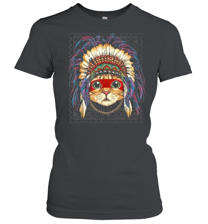 Native Indian Cat Native American Indian Cats shirt Classic Women's T-shirt