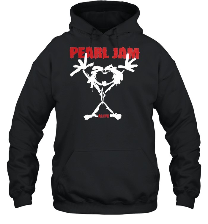 Pearls Jams Alive Stickmans Logo 2021 shirt Unisex Hoodie