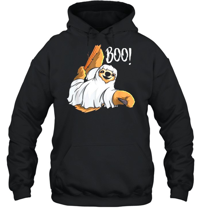 Boo Hanging Sloth Happy Halloween shirt Unisex Hoodie