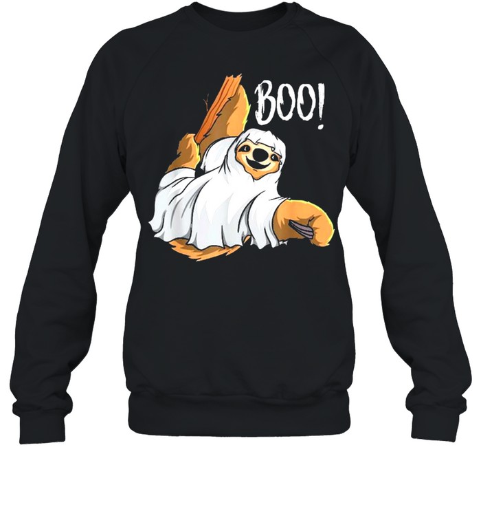 Boo Hanging Sloth Happy Halloween shirt Unisex Sweatshirt