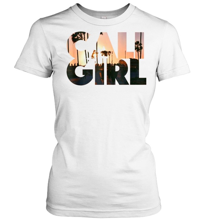 Cali Girl I Love California Palm Tree Sunset shirt Classic Women's T-shirt