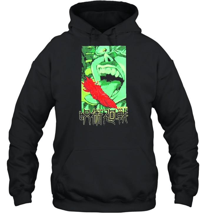 crunchyroll shop cr loves jujutsu kaisen sukuna and the cursed finger shirt Unisex Hoodie