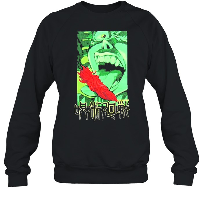 crunchyroll shop cr loves jujutsu kaisen sukuna and the cursed finger shirt Unisex Sweatshirt