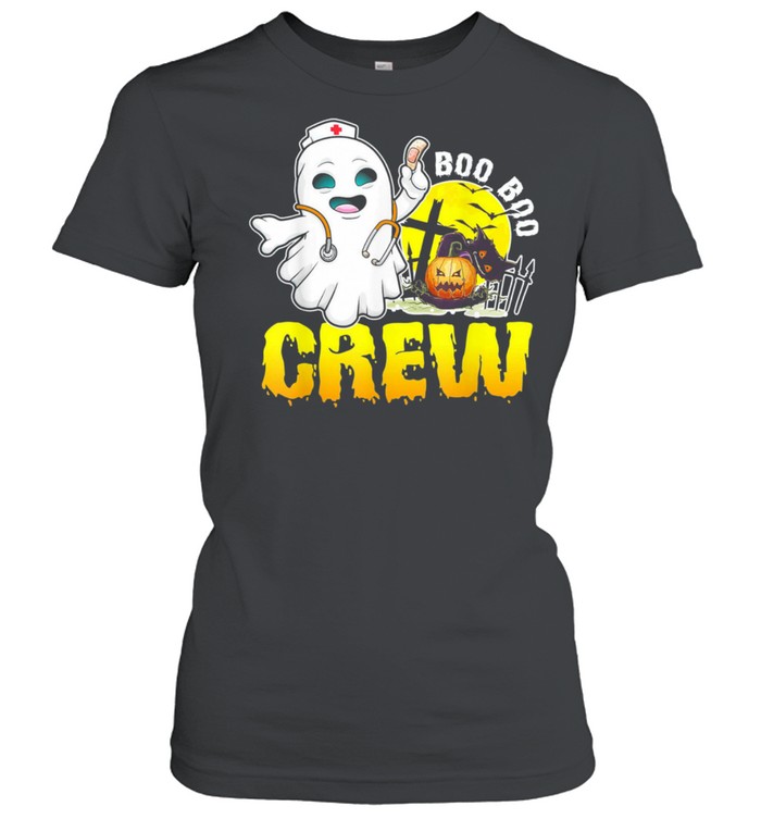 Halloween Ghost RN Nurse Boo Boo Crew shirt Classic Women's T-shirt