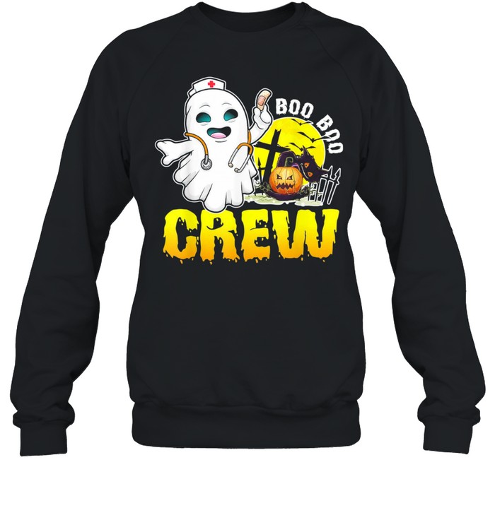 Halloween Ghost RN Nurse Boo Boo Crew shirt Unisex Sweatshirt