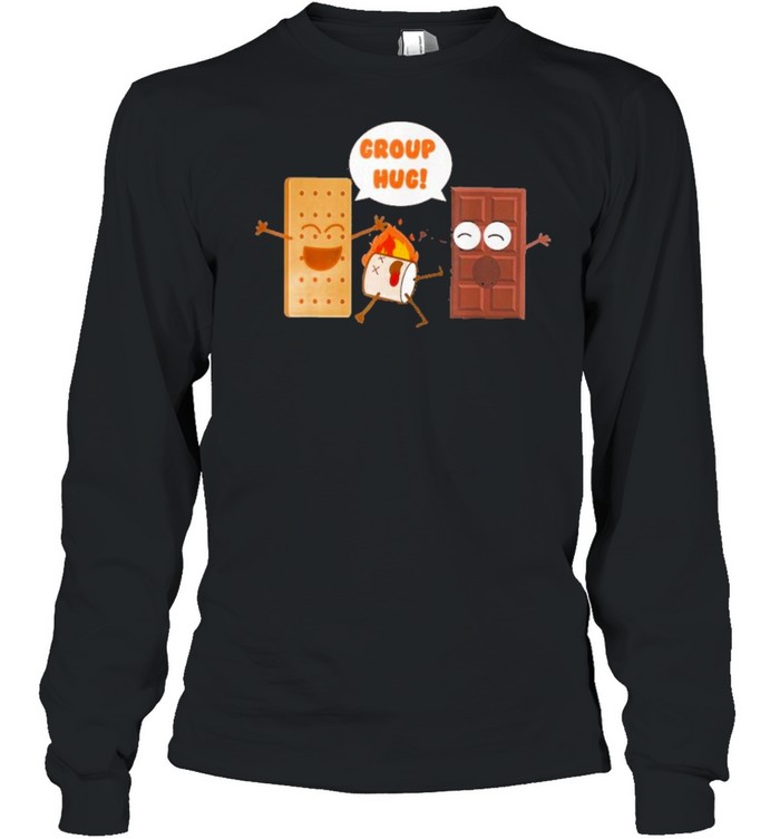 hocolate Marshmallow Camping Smores shirt Long Sleeved T-shirt