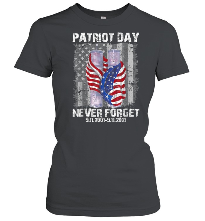 Patriotic America Day 20 Years 911 Memorial Never Forget shirt Classic Women's T-shirt