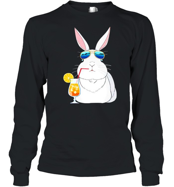 Rabbit summer vacation shirt Long Sleeved T-shirt