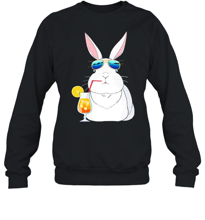 Rabbit summer vacation shirt Unisex Sweatshirt