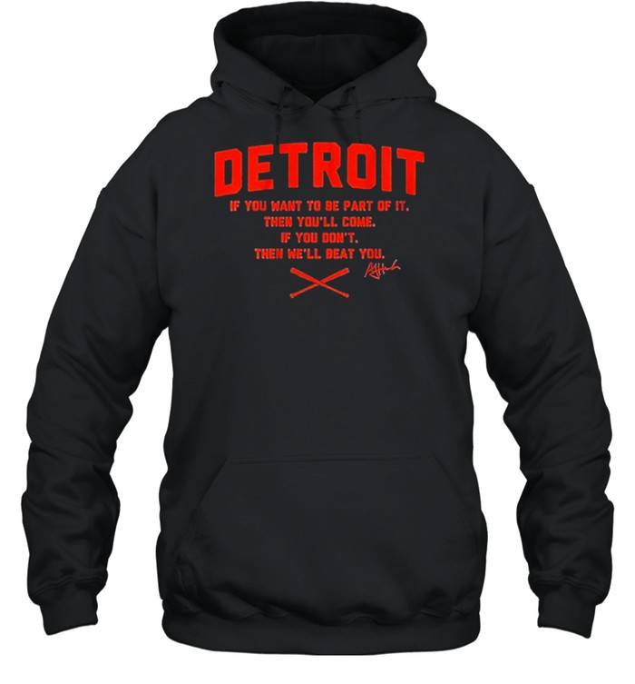 aJ Hinch Detroit shirt Unisex Hoodie