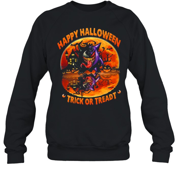 Gengar Happy Halloween Trick or Treadt shirt Unisex Sweatshirt