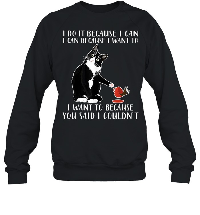 I do it because I can I can because I want to shirt Unisex Sweatshirt