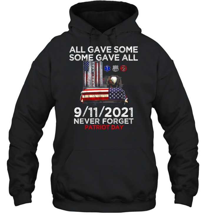 Never Forget 911, 20th Anniversary Firefighters Outfits shirt Unisex Hoodie