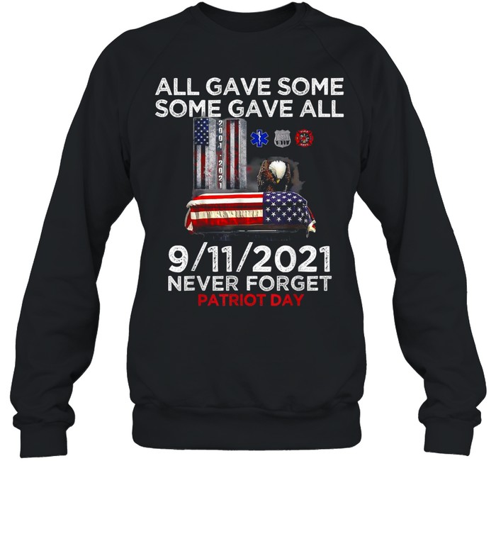 Never Forget 911, 20th Anniversary Firefighters Outfits shirt Unisex Sweatshirt