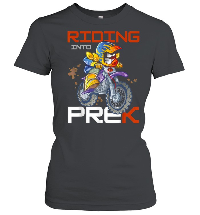 Riding Into PREK Prekindergarten Back To School Boys shirt Classic Women's T-shirt