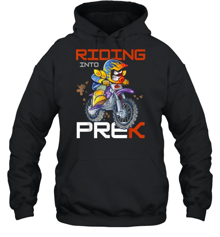 Riding Into PREK Prekindergarten Back To School Boys shirt Unisex Hoodie