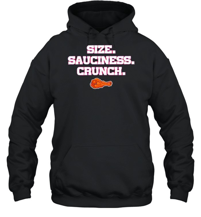 Size sauciness crunch shirt Unisex Hoodie