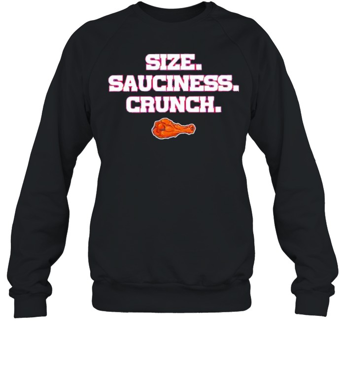 Size sauciness crunch shirt Unisex Sweatshirt