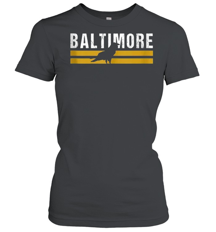 Stripes Native Raven BAl Cool Baltimore MD Vintage Baltimore shirt Classic Women's T-shirt