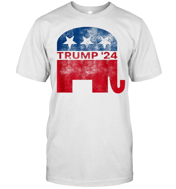 2024 Donald Trump Pro Republican Elephant Sign Faded Vintage shirt Classic Men's T-shirt