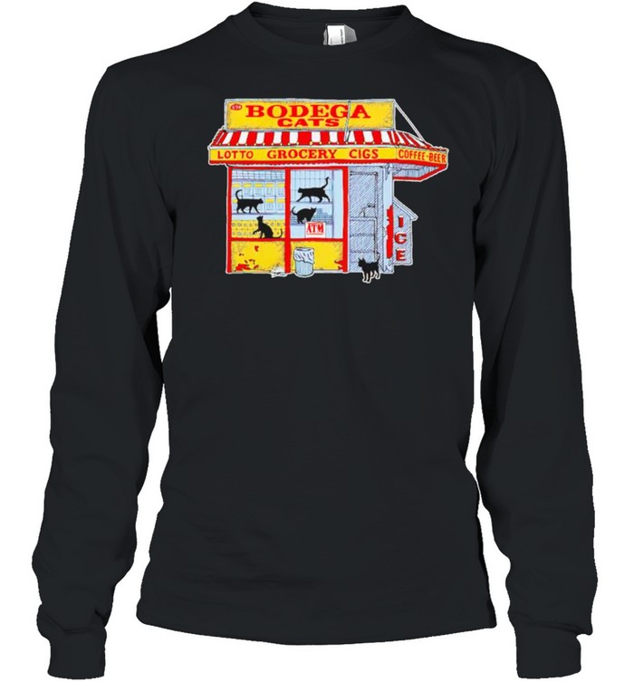 Bodega Cats Storefront shirt Long Sleeved T-shirt