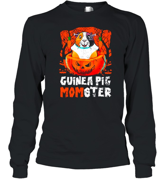 Guinea Pig Momster Monster Pumpkin Halloween 2021 shirt Long Sleeved T-shirt