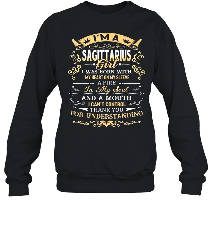 I’m A Sagittarius Girl Sagittarius Birthday shirt Unisex Sweatshirt