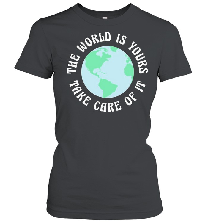 mother earth talentless talentless estd 1983 the world is yours take cake of it black hooded shirt Classic Women's T-shirt