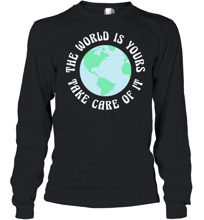 mother earth talentless talentless estd 1983 the world is yours take cake of it black hooded shirt Long Sleeved T-shirt