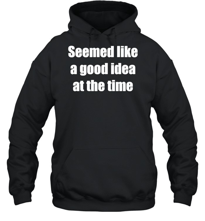 Seemed like a good idea at the time shirt Unisex Hoodie