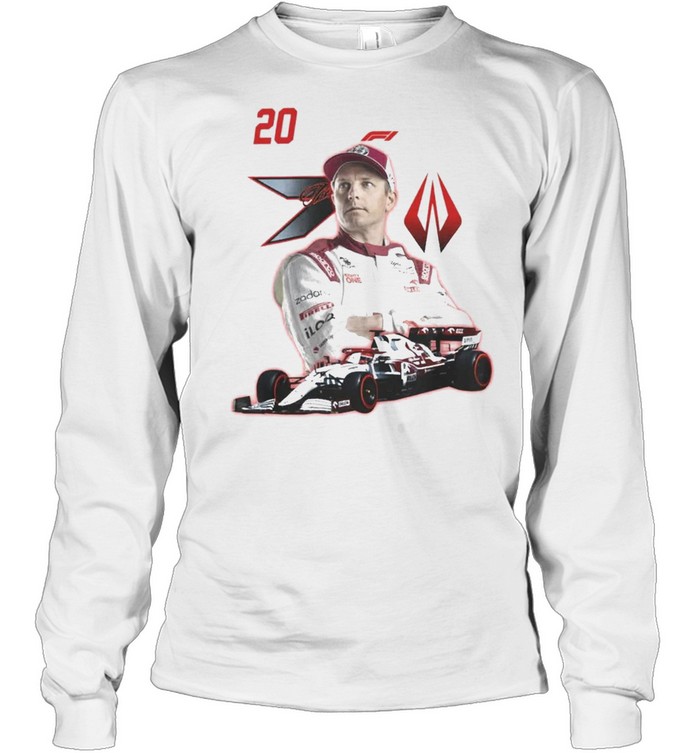 20 incredible years of racing formula kimI raikkonen racing shirt Long Sleeved T-shirt