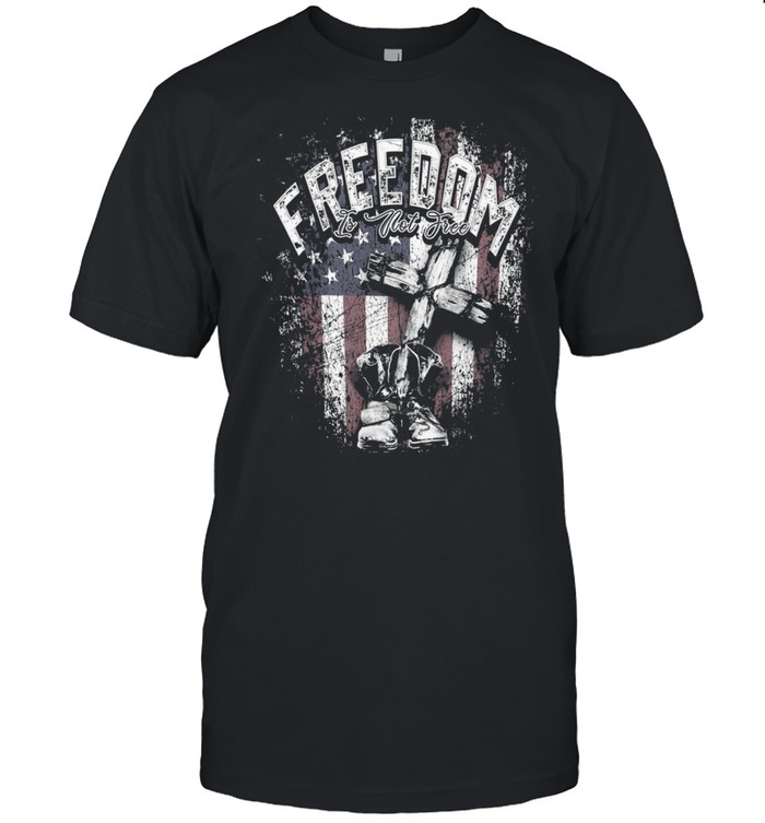 Freedom Is Not Free American Flag  shirt Classic Men's T-shirt