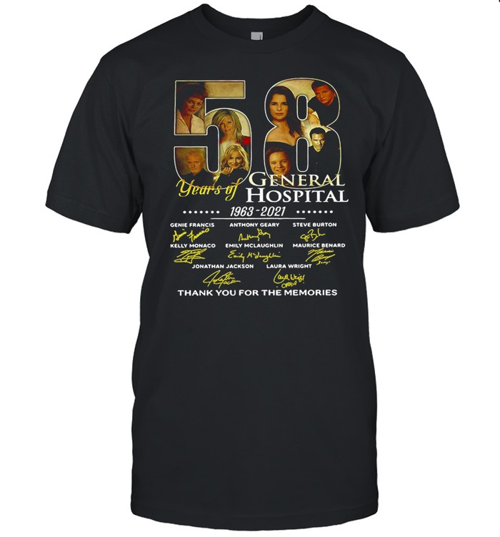 Thank You For The Memories 58 Years Of General Hospital 1963-2021 Signature T-shirt Classic Men's T-shirt