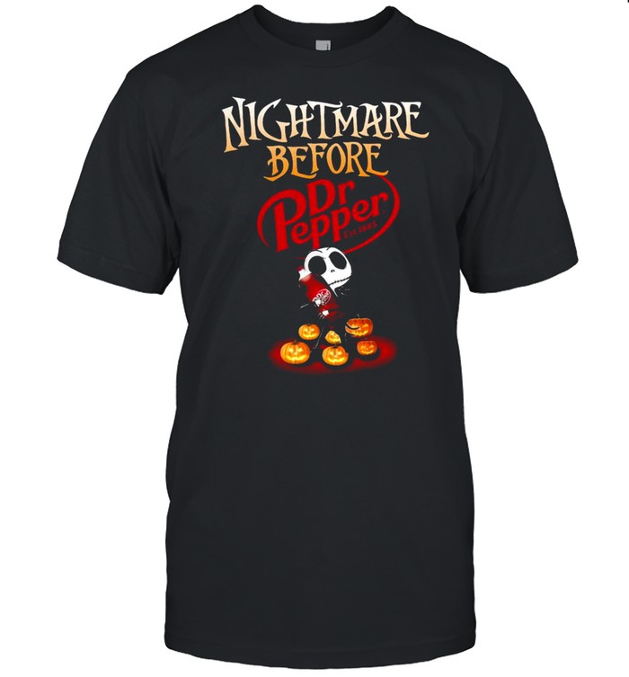 Jack Skellington Hug Dr Pepper Nightmare Before Halloween  Classic Men's T-shirt